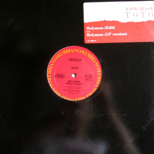 Toto : Holyanna (12", Promo)
