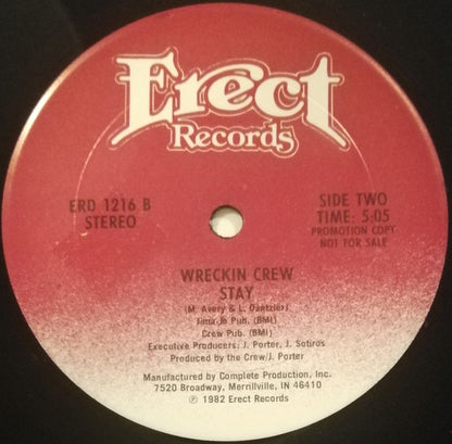 Wreckin Crew* : Chance To Dance (12", Promo, Ter)