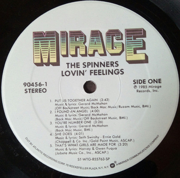 Spinners : Lovin' Feelings (LP, Album, Spe)