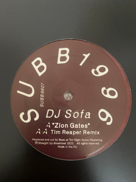 DJ Sofa (2) : Zion Gates (12", Single, Red)