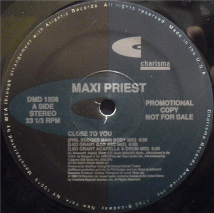 Maxi Priest : Close To You (12", Promo)