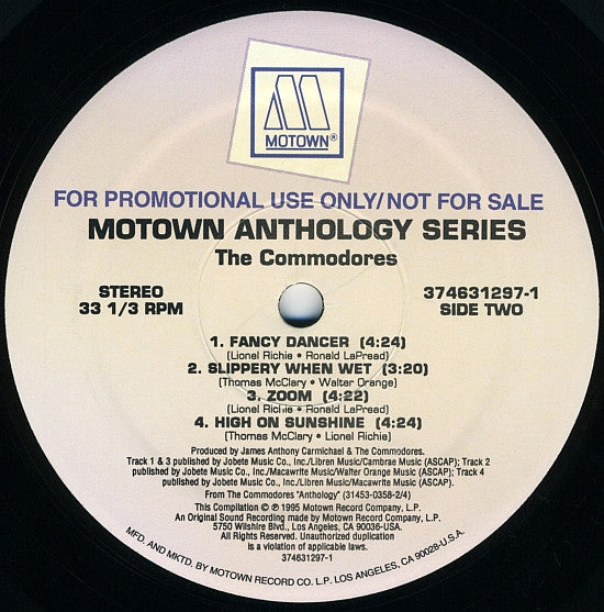 Gladys Knight And The Pips / Rare Earth / Commodores : The Motown Anthology Series (LP, Comp, Promo)