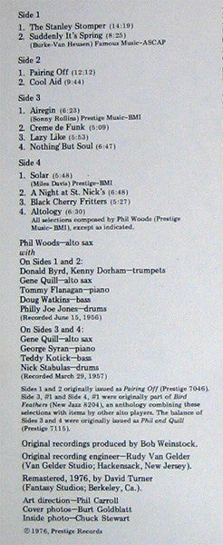 Phil Woods : Altology (2xLP, Comp)