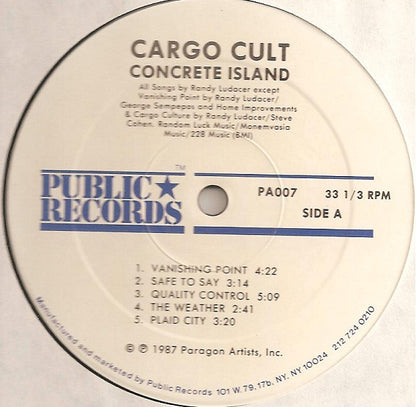 Cargo Cult (3) : Concrete Island (LP, Album)