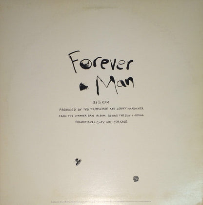 Eric Clapton : Forever Man (12", Promo)