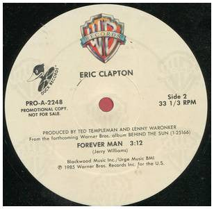 Eric Clapton : Forever Man (12", Promo)