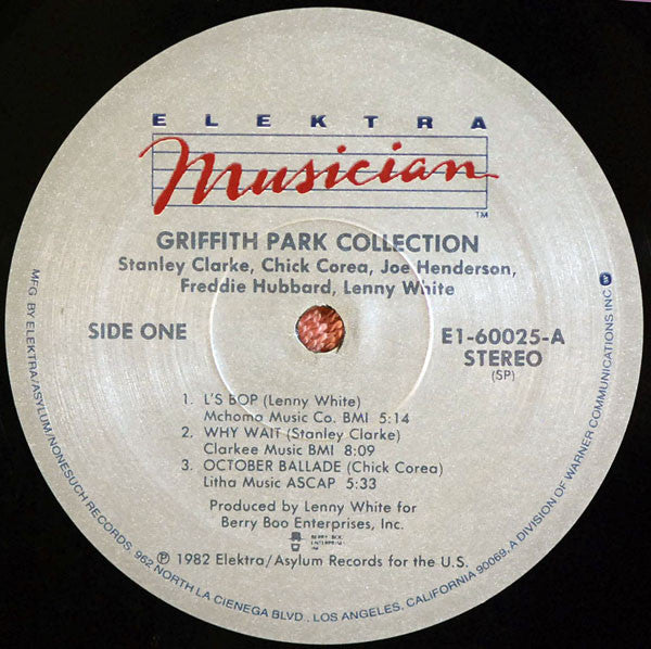 Stanley Clarke, Chick Corea, Joe Henderson, Freddie Hubbard, Lenny White : The Griffith Park Collection (LP, Album)