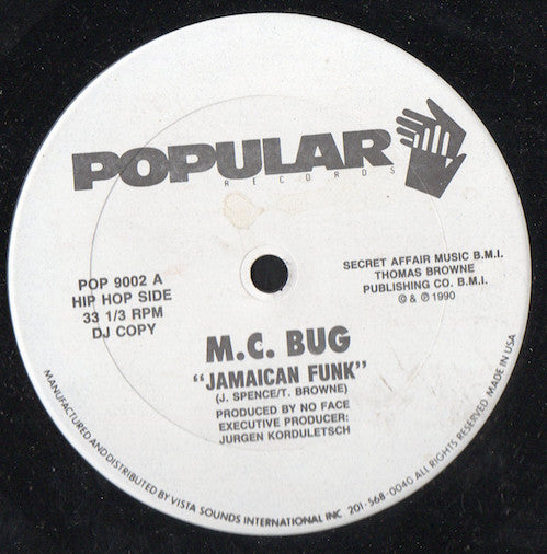 M.C. Bug : Jamaican Funk (12", Promo)