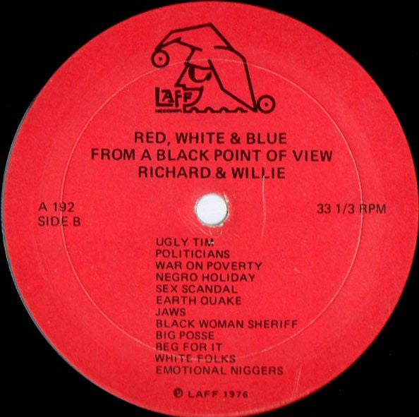 Richard & Willie : Red White And Blue From A Black Point Of View (LP)
