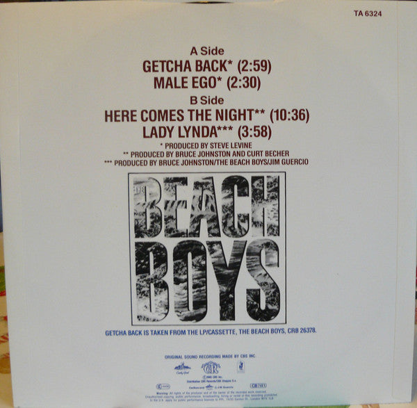 The Beach Boys : Getcha Back (12")