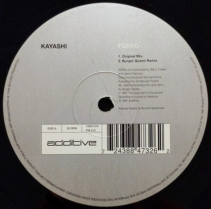 Kayashi : Furyo (12")
