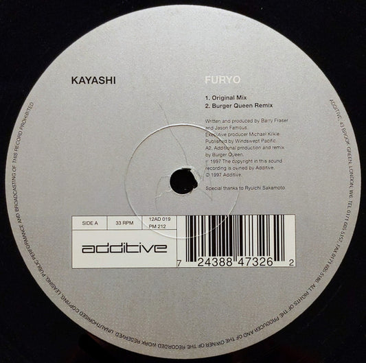 Kayashi : Furyo (12")