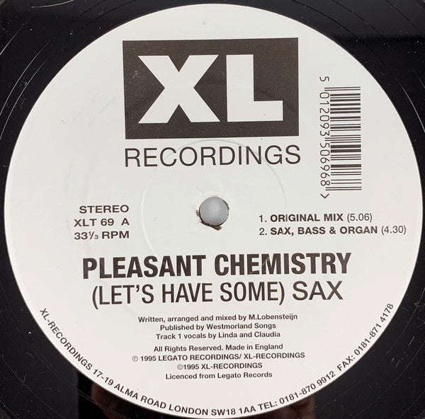 Pleasant Chemistry : (Let's Have Some) Sax (12")