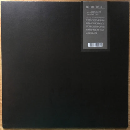 Joe Seven (2) : Restionaire / The Cous (10", W/Lbl)
