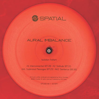 Aural Imbalance : Isolation Pattern (12", EP, Red)