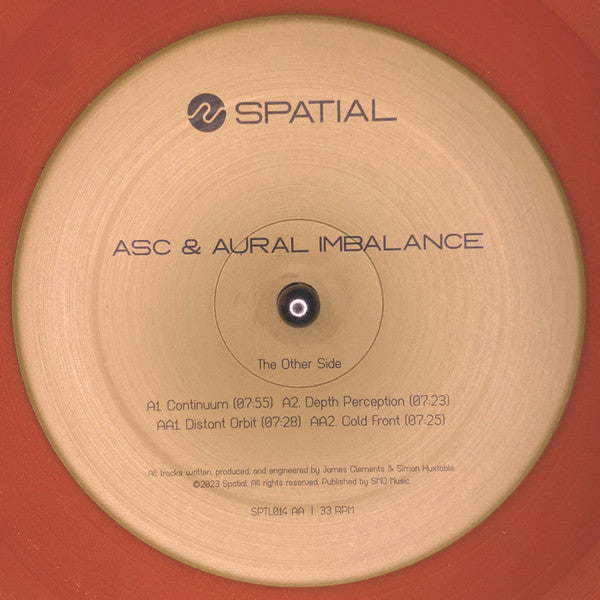 ASC & Aural Imbalance : The Other Side (12", EP, Ora)