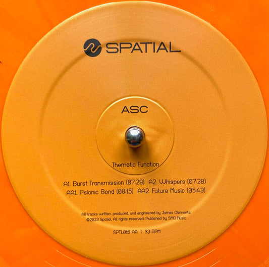 ASC : Thematic Function (12", EP, Ora)