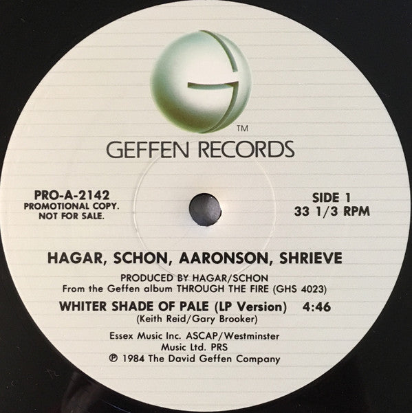 HSAS : Whiter Shade Of Pale (12", S/Sided, Single, Ltd, Promo)
