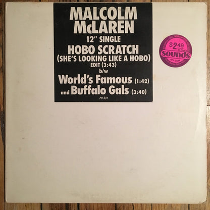 Malcolm McLaren : Hobo Scratch (She's Looking Like A Hobo) (12", Single, Promo)