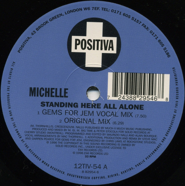 Michelle* : Standing Here All Alone (12")