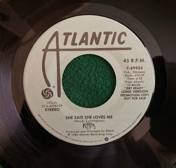 Kleeer : She Said She Loves Me (7", Promo)