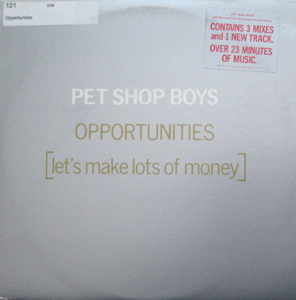 Pet Shop Boys : Opportunities (Let's Make Lots Of Money) (12", Single)