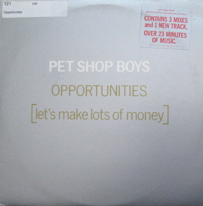 Pet Shop Boys : Opportunities (Let's Make Lots Of Money) (12", Single)
