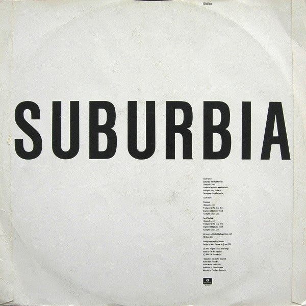 Pet Shop Boys : Suburbia (12", Single)