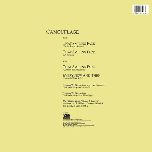 Camouflage : That Smiling Face (12", Single)