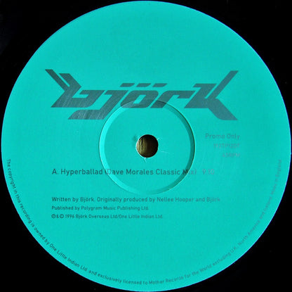 Björk : Hyperballad (Morales / T. Terry Mixes) (12", Single, Promo)