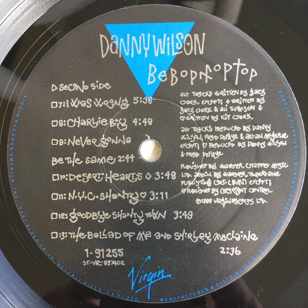 Danny Wilson (2) : Bebop Moptop (LP, Album)