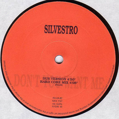 Silvestro : Don't You Want Me (12")