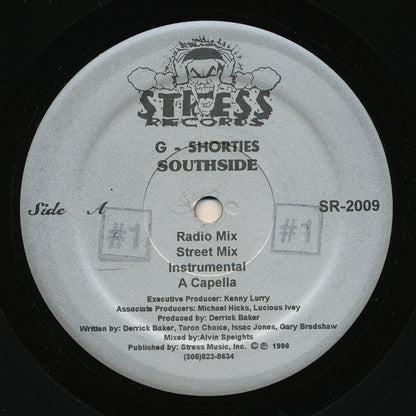 Gangsta Shorties : Southside (12", Single)