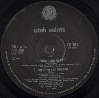 Utah Saints : Something Good (12", Single)
