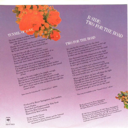 Bruce Springsteen : Tunnel Of Love (7", Single, Styrene, Car)