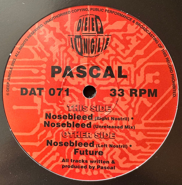Pascal : Nosebleed / Future (12")