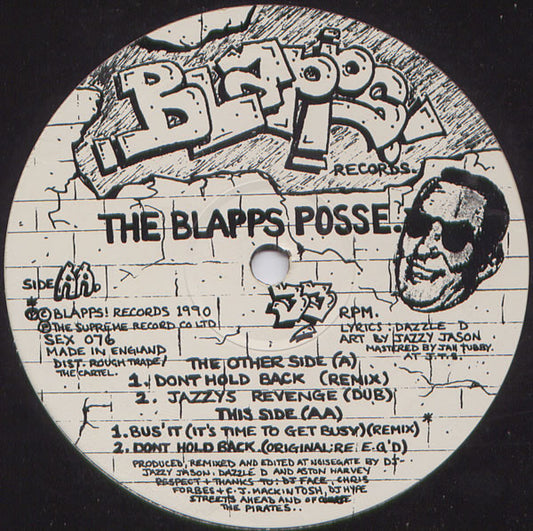 The Blapps Posse : Dont Hold Back! (Remix) (12")