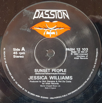 Jessica Williams : Sunset People (12")