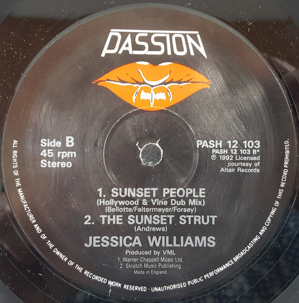 Jessica Williams : Sunset People (12")