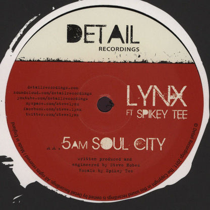 Lynx (7) & Hellrazor / Lynx (7) Ft Spikey T : Dirty Red / 5am Soul City (12")