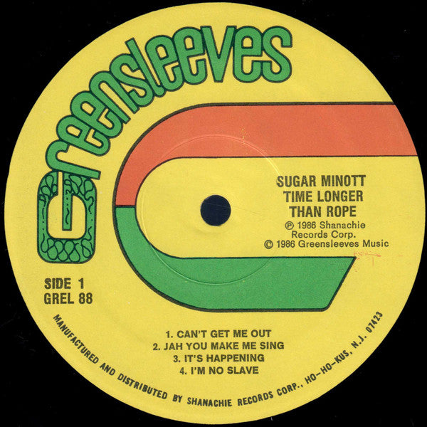 Sugar Minott : Time Longer Than Rope (LP, Album)