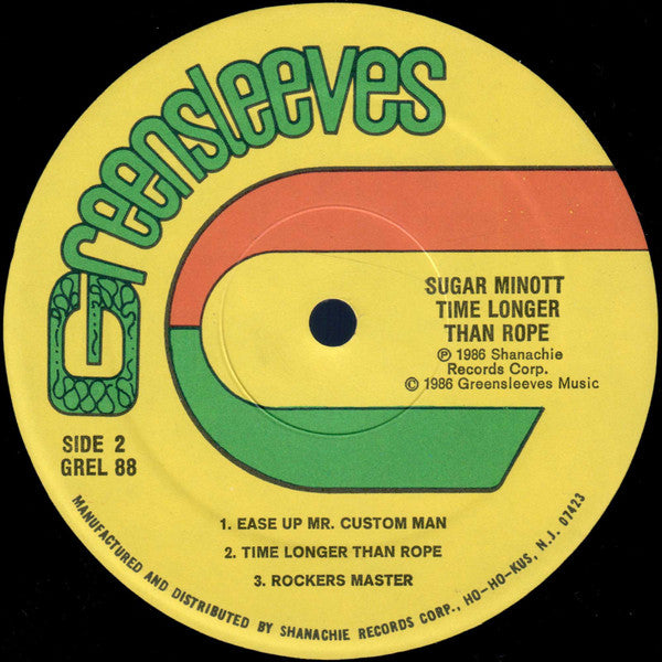 Sugar Minott : Time Longer Than Rope (LP, Album)