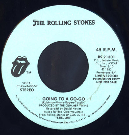 The Rolling Stones : Going To A Go-Go (Live Version) (7", Mono, Promo, Spe)