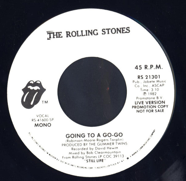 The Rolling Stones : Going To A Go-Go (Live Version) (7", Mono, Promo, Spe)