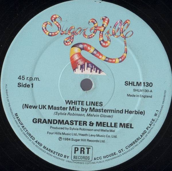 Grandmaster & Melle Mel* : White Lines (12", RP)