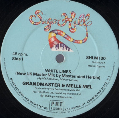Grandmaster & Melle Mel* : White Lines (12", RP)