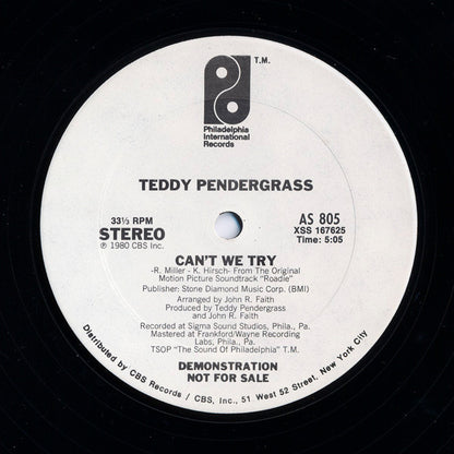 Teddy Pendergrass : Can't We Try (12", Promo)