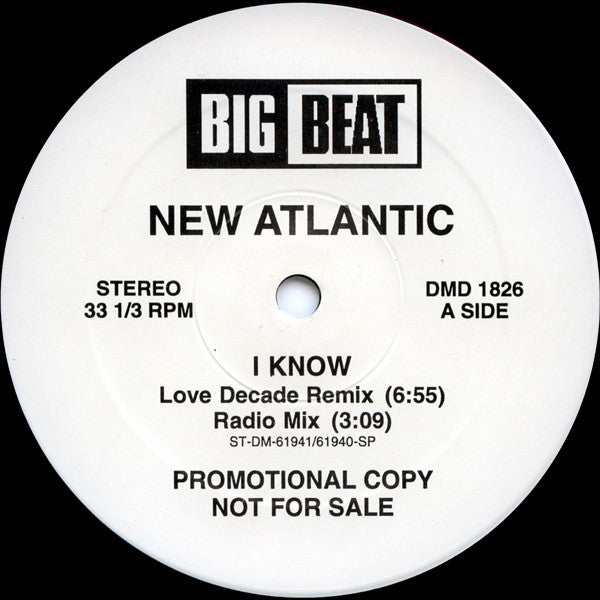 New Atlantic : I Know (12", Promo)