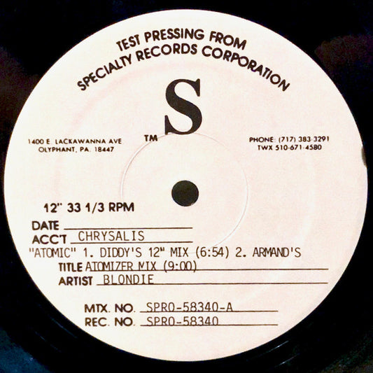 Blondie : Atomic (12", TP)
