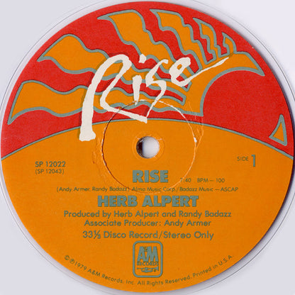 Herb Alpert : Rise (12", Cle)